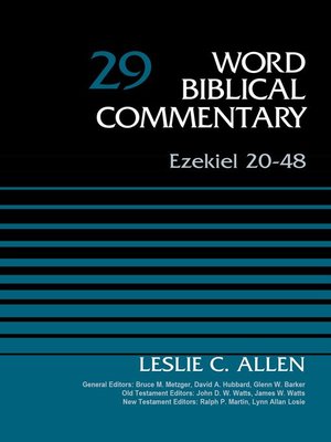 cover image of Ezekiel 20-48, Volume 29